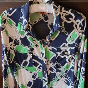 Tory Burch silk blouse/shirt/top, size M